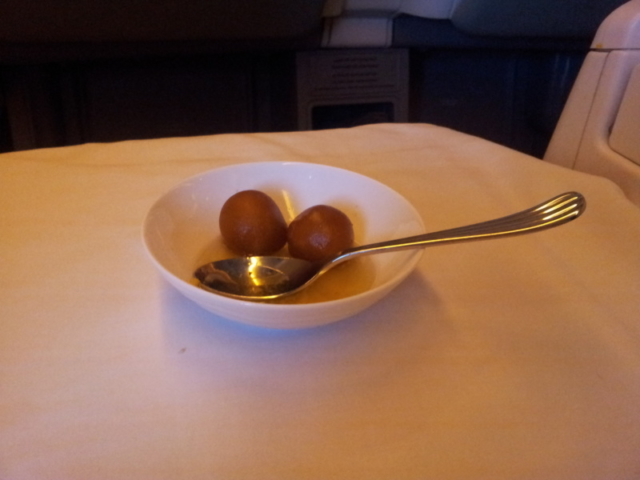Cold, and rock hard Gulab Jamun