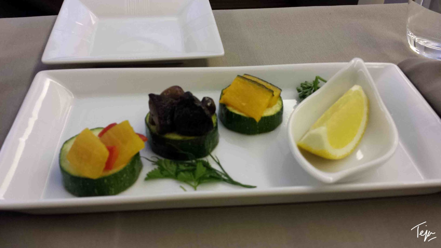 a plate of food on a table