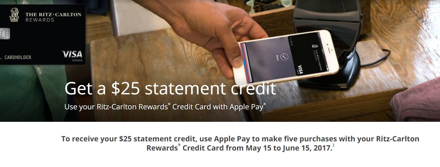 Use Apple Pay 5x for a $25 Credit!