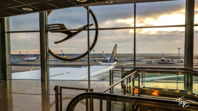 Lufthansa A380 Gate at Frankfurt Lufthansa A380 Gate at Frankfurt