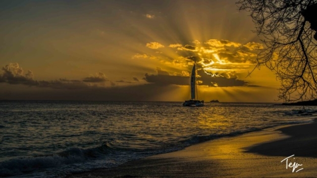 500px Photo ID: 110152137 - Another one of those picturesque sunsets on the island of Sint Maarten. This is a picture from the Rainbow Beach Club.