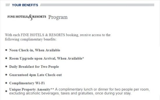 a screenshot of a hotel program