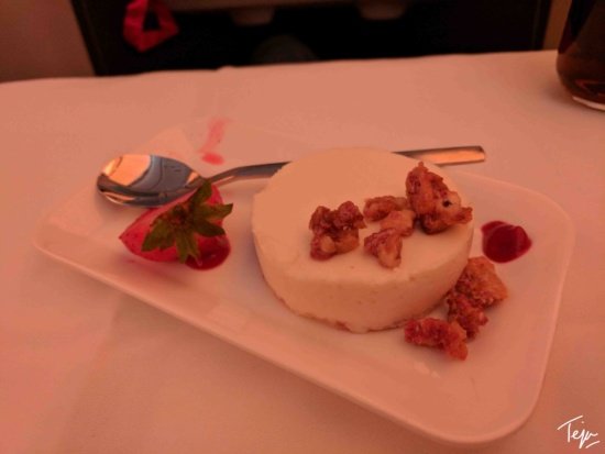 a dessert on a plate