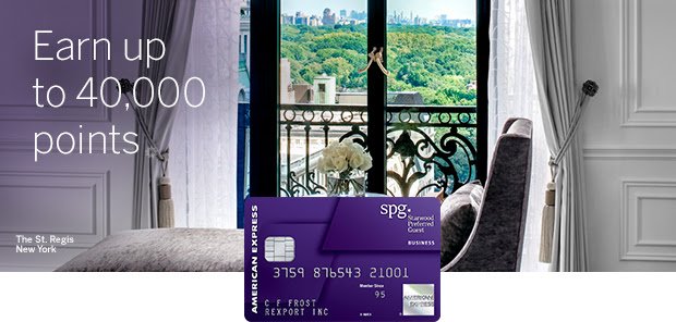AMEX Targeted Offer: 4 Marriott Points per Dollar Spent on SPG Business Card