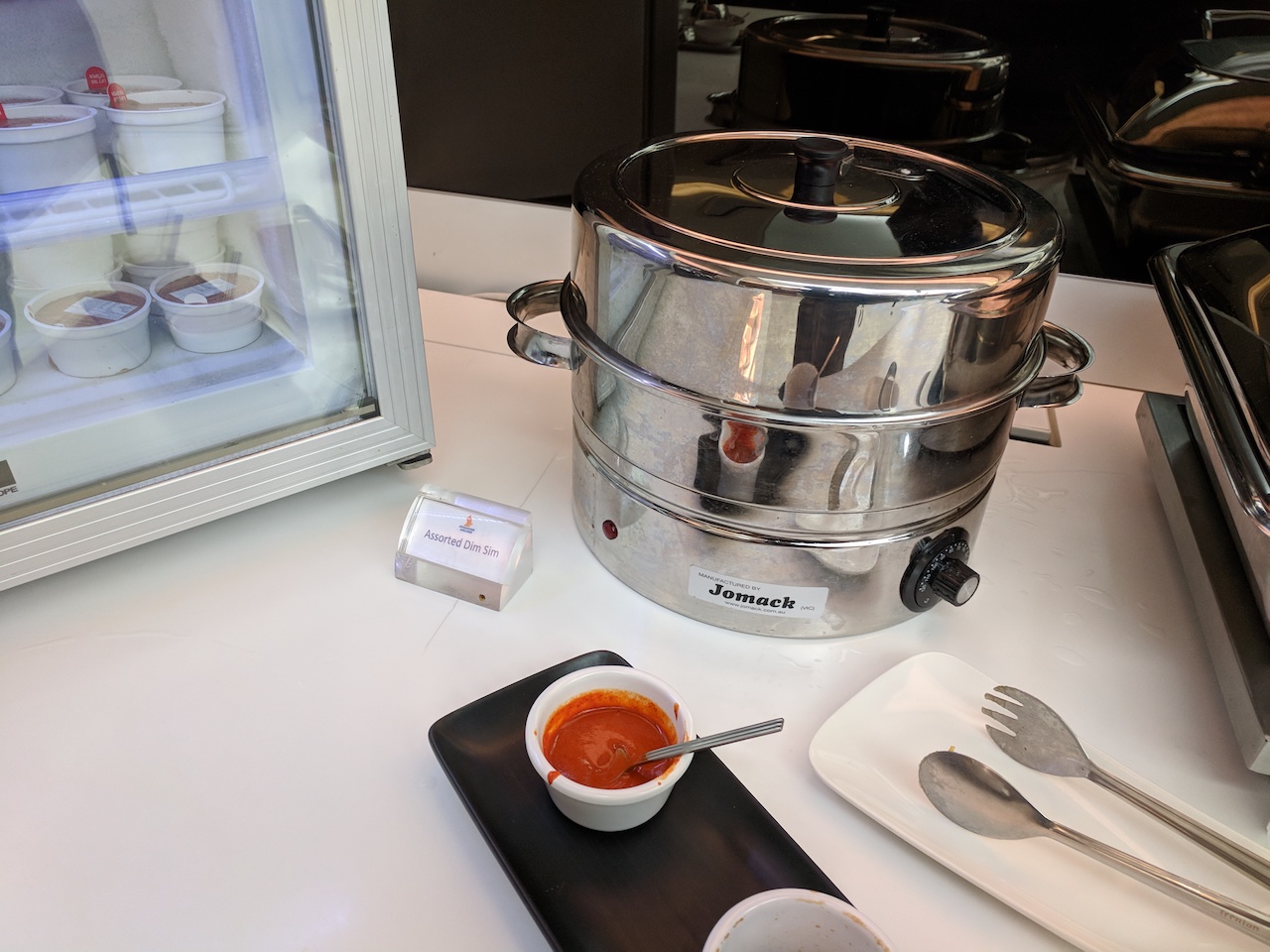 a food steamer on a table