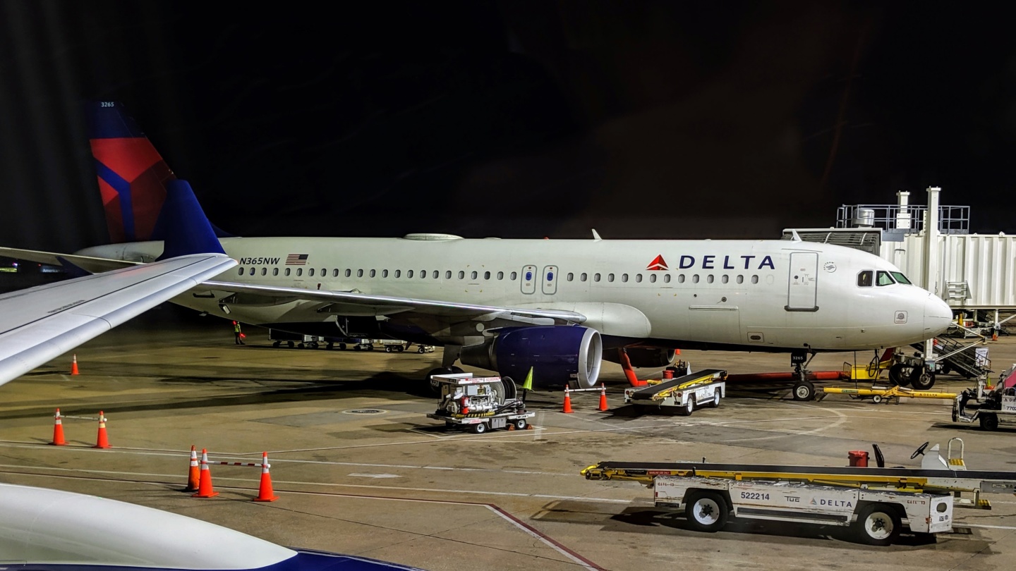a plane on the runway