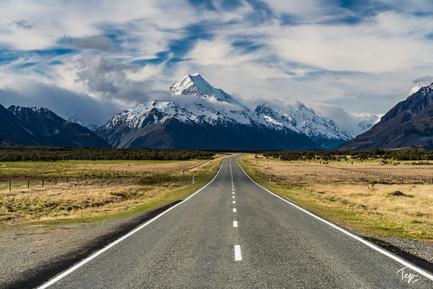 a road leading to mountains