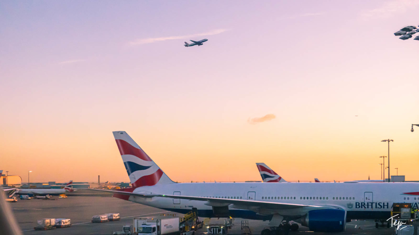 a plane flying in the sky