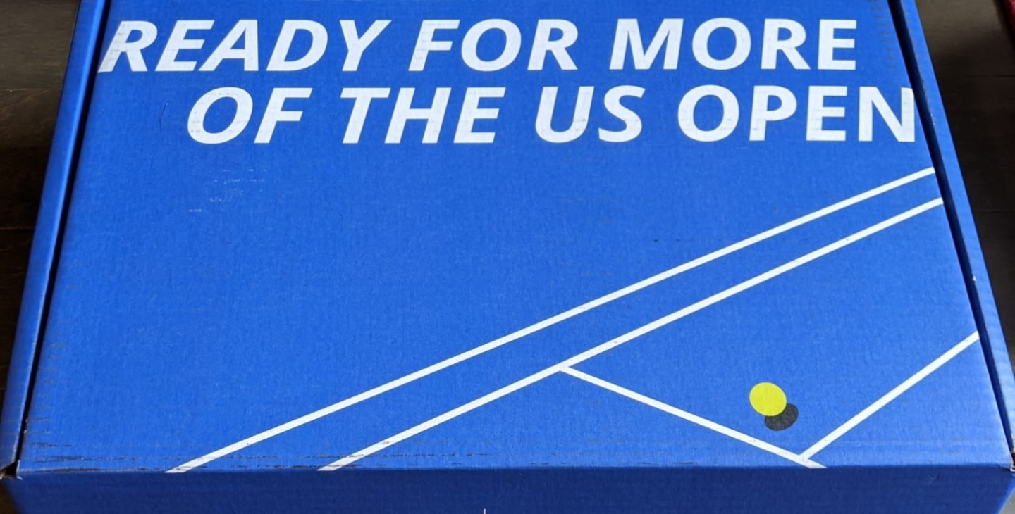 a blue box with white text