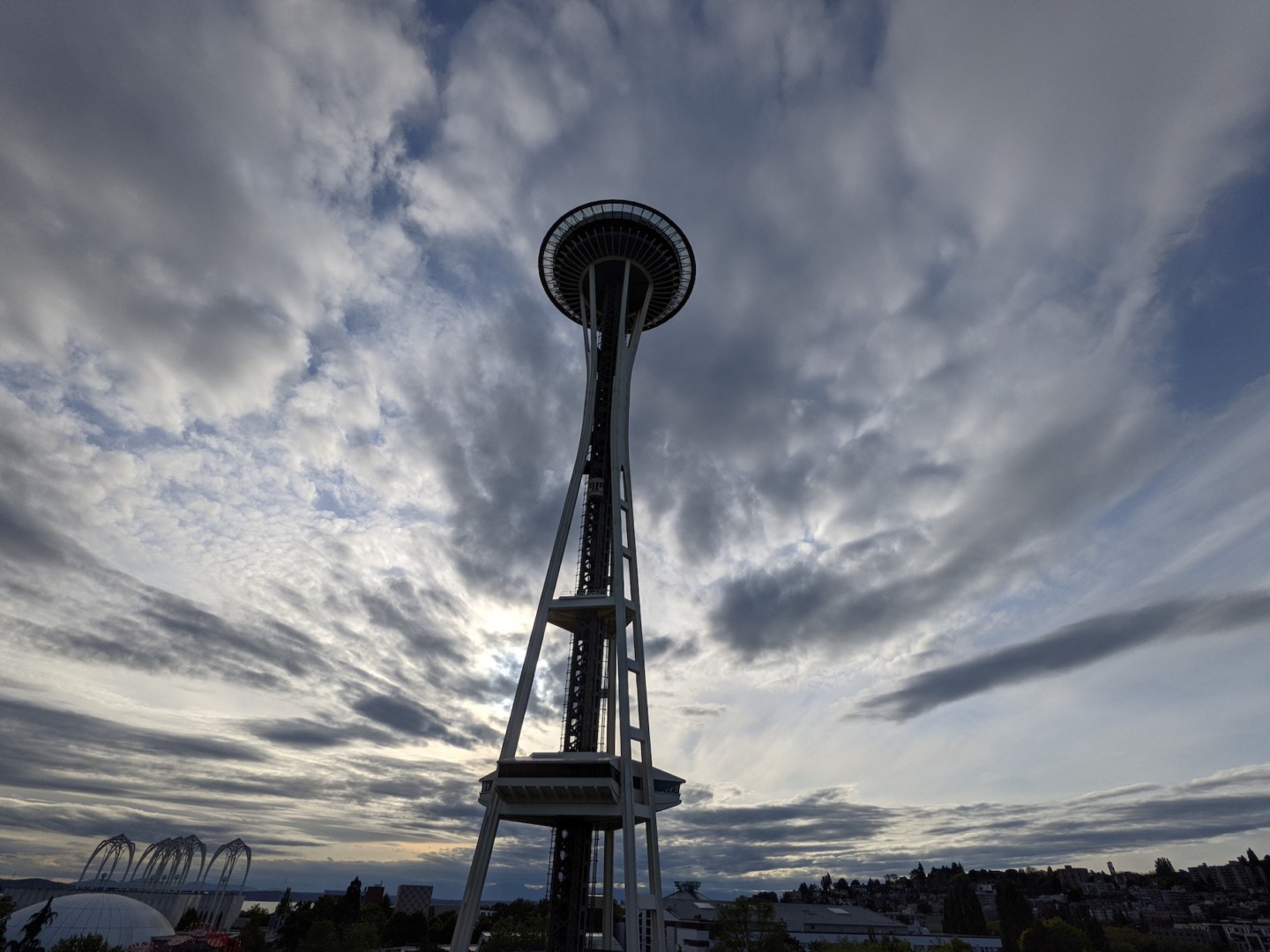 a tall tower with a round top
