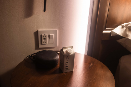 a carton of milk on a table