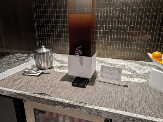 a water dispenser on a counter