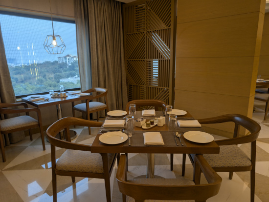 a table set up for a meal